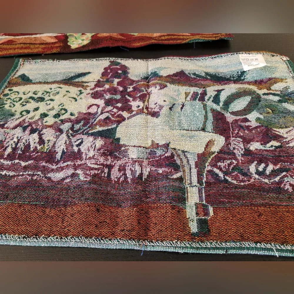 New Handcrafted Vineyard Winery Tablemats, set of 2